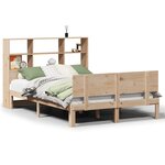 vidaXL Lit bibliothèque sans matelas 120x190 cm bois de pin massif