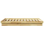 vidaXL Cadre de lit sans matelas 120x200 cm bois massif de chêne