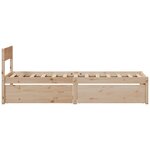vidaXL Cadre de lit sans matelas 90x200 cm bois de pin massif