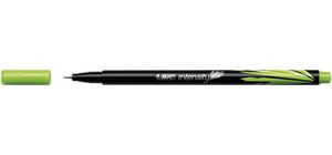 Stylo Feutre Fineliner Intensity Pte Baguée métal Fine 0,4mm Vert Clair BIC