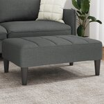 vidaXL Repose-pied gris foncé 77x55x31 cm tissu