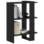 vidaXL Étagère Chêne noir 52 x 25 x 71 5 cm Bois d'ingénierie