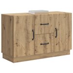 vidaXL Buffet Chêne artisanal 89 x 34 5 x 57 cm Bois d'ingénierie