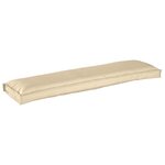 vidaXL Coussin pour banc de palette Beige 150 x 40 x 8 cm Tissu Oxford