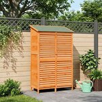 vidaXL Abri de jardin Marron 106 x 56 x 176 5 cm Bois de Sapin Massif