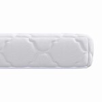 vidaXL Matelas avec Couche de Coco Blanc 160 x 80 cm Mousse PU