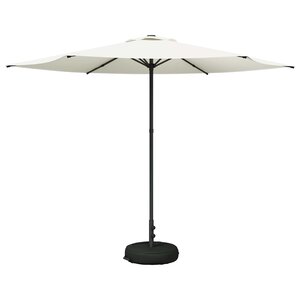 vidaXL Parasol de jardin 300 x 300 cm Polyester Rectangulaire Crème