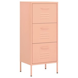 vidaXL Armoire de rangement Rose 42 5x35x101 5 cm Acier