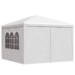 vidaXL Tente de réception 3 x 3 m Blanc