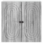 vidaXL Armoire Murale Sonoma gris 59 x 31 x 60 cm Bois d'ingénierie