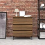 vidaXL Buffet Chêne marron 60x35x69 cm Bois d'ingénierie