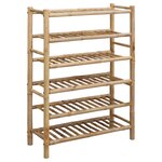 vidaXL Rack à chaussures 68 x 28 x 96 cm Bambou Naturel