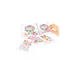 Petit carnet de coloriage à décorer de stickers - animaux  a habiller - licorne