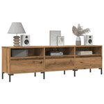 vidaXL Meuble TV chêne artisanal 150x30x44 5 cm bois d'ingénierie