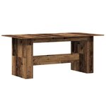 vidaXL Table à manger vieux bois 180x90x76 cm bois d'ingénierie