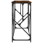 vidaXL Table console chêne fumé 100x40x80 cm bois d'ingénierie