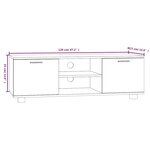 vidaXL Meuble TV Sonoma gris 120x40 5x35 cm Bois d'ingénierie