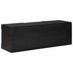 vidaXL Meuble TV avec étagère avec stockage Noir 105 x 30 x 35 cm