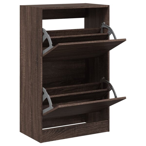 vidaXL Armoire à chaussures chêne marron 60x34x96 5 cm bois ingénierie