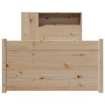vidaXL Lit bibliothèque sans matelas 100x200 cm bois massif de pin