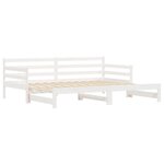 vidaXL Lit de jour et lit gigogne sans matelas 90x190 cm bois massif