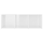 vidaXL Meubles TV 3 Pièces Blanc brillant 107x35x37 cm Aggloméré