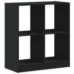 vidaXL Bibliothèque noir 68 5x32x75 cm bois d'ingénierie