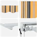 vidaXL Auvent Rétractable Bleu Marine 300x200 cm