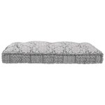 vidaXL Coussin de canapé sur palette Gris clair tissu