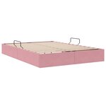 vidaXL Cadre de lit ottoman avec stockage Rose 140 x 190 cm Velours