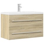 vidaXL Armoire de lavabo vieux bois 80x38 5x48 cm bois d'ingénierie