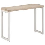 vidaXL Table console marron 110x35x76cm bois massif de manguier et fer