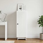 vidaXL Buffet Blanc 33 x 34 5 x 90 cm Bois d'ingénierie