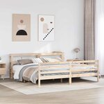 vidaXL Cadre de lit sans matelas 200x200 cm bois massif de pin