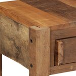 vidaXL Table console avec tiroir avec stockage Marron 107 x 33 x 76 cm