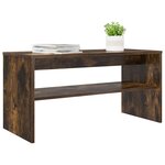 vidaXL Meuble TV Chêne fumé 80 x 35 x 40 cm Bois d'ingénierie