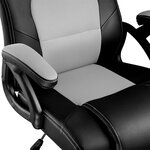 Tectake Chaise gamer TYSON - noir/gris