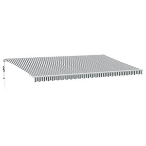 vidaXL Auvent rétractable automatique anthracite et blanc 600x350 cm
