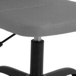 vidaXL Chaise de bureau réglable en hauteur gris tissu en maille