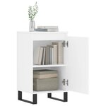 vidaXL Buffet blanc 40x35x70 cm bois d’ingénierie