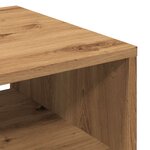vidaXL Table basse chêne artisanal 40x40x43 cm bois d'ingénierie
