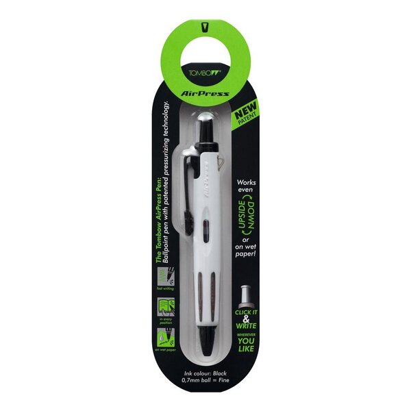 Stylo Bille Tout Terrain AirPress Pen blanc TOMBOW