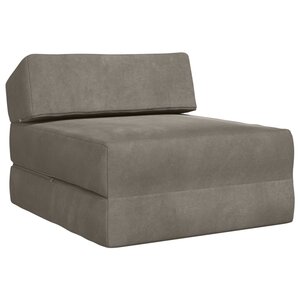 vidaXL Canapé-lit pliable Gris clair 60 x 70 x 41 cm Tissu