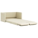 vidaXL Canapé-lit 2 en 1 crème 112x174x55 cm similicuir