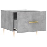 vidaXL Tables basses 2 Pièces gris béton 50x50x40 cm bois d'ingénierie