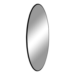 Miroir noir en acier Ø 100 cm