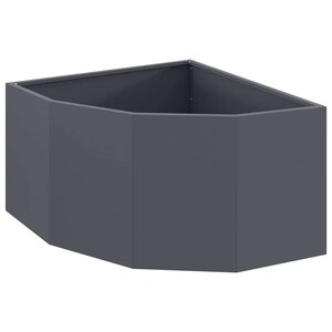 vidaXL Jardinière d'Angle Anthracite 60 x 60 x 35 cm Acier