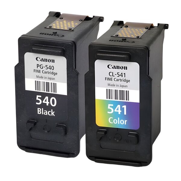 Pack de 2 cartouches d'encre authentiques Canon 540/541 Noir et couleurs - programme SECOND