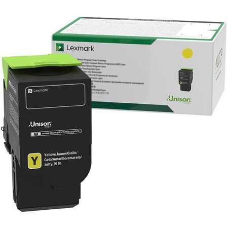 Lexmark cartouche toner lexmark - jaune - laser - rendement long durée - 3500 pgs - 1 paquet