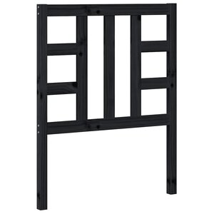 vidaXL Tête de lit Noir 81x4x100 cm Bois massif de pin